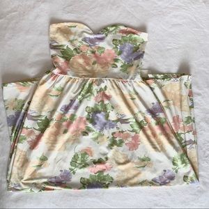 ASOS Strapless floral dress, Size 4